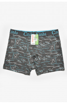 Боксеры мужские тёмно-серого цвета с принтом Z054D 211581C
