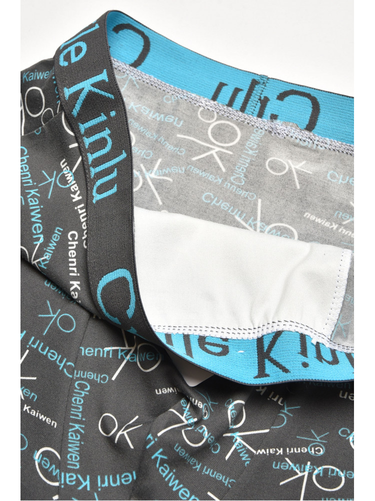 Боксеры мужские тёмно-серого цвета с принтом Z054D 211581C