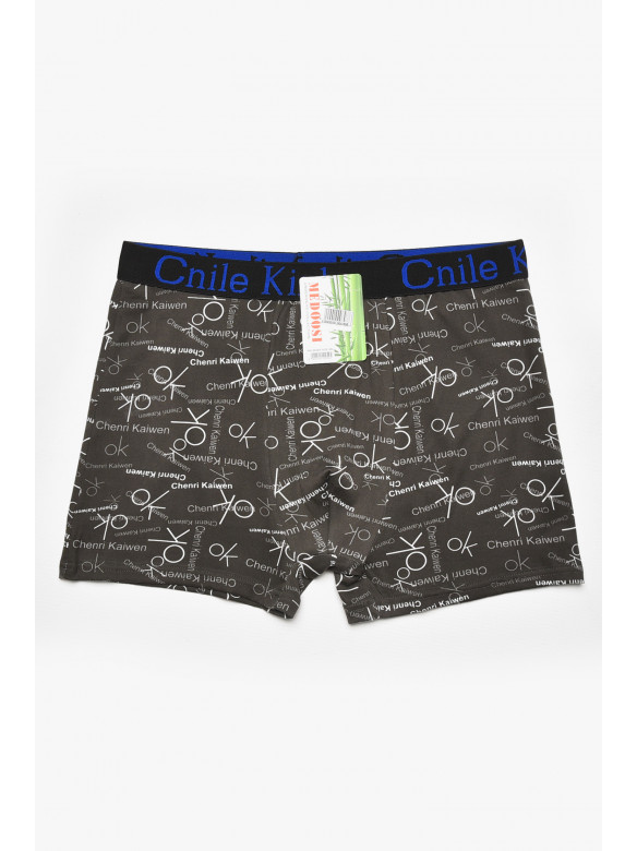 Боксеры мужские черного цвета с принтом Z054D 211582C