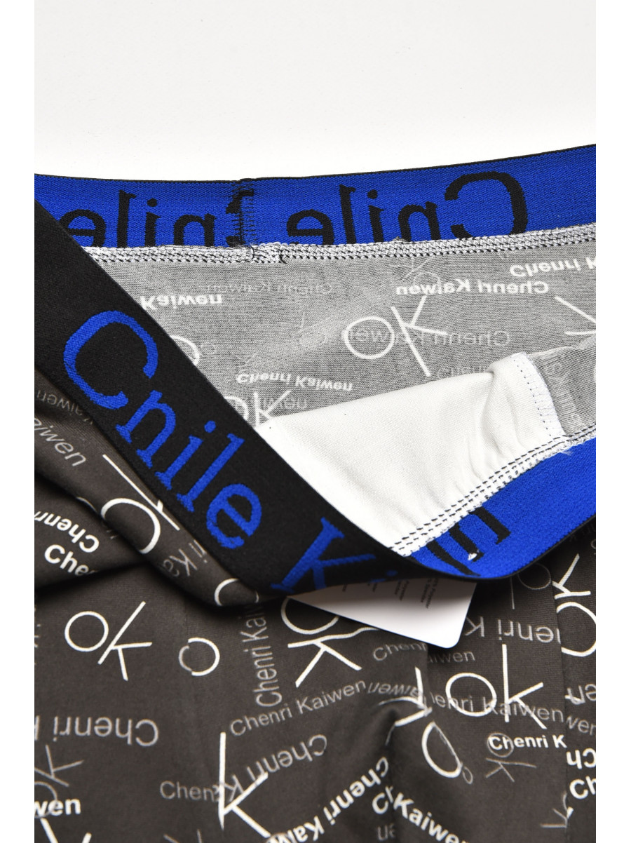 Боксеры мужские черного цвета с принтом Z054D 211582C