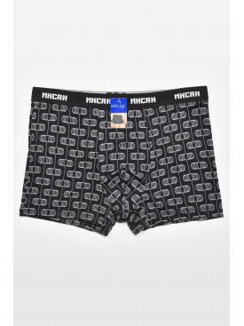 Боксеры мужские черного цвета с принтом INS-18769 211584C