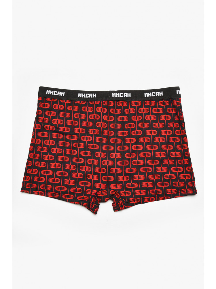 Боксеры мужские черного цвета с принтом INS-18769 211585C