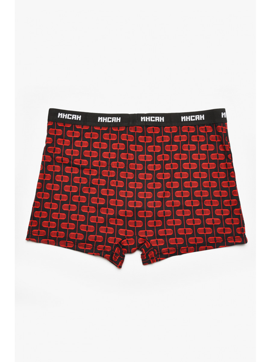 Боксеры мужские черного цвета с принтом INS-18769 211585C