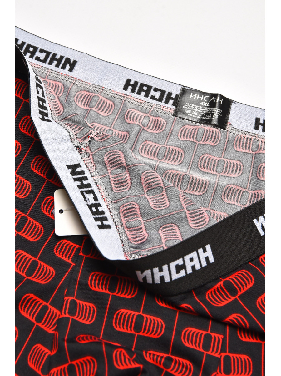 Боксеры мужские черного цвета с принтом INS-18769 211585C