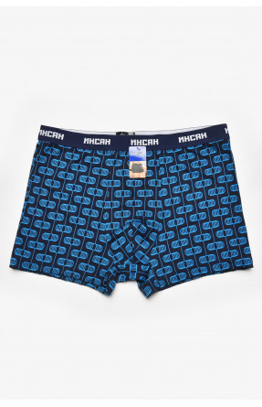 Боксеры мужские тёмно-синего цвета с принтом INS-18769 211586C