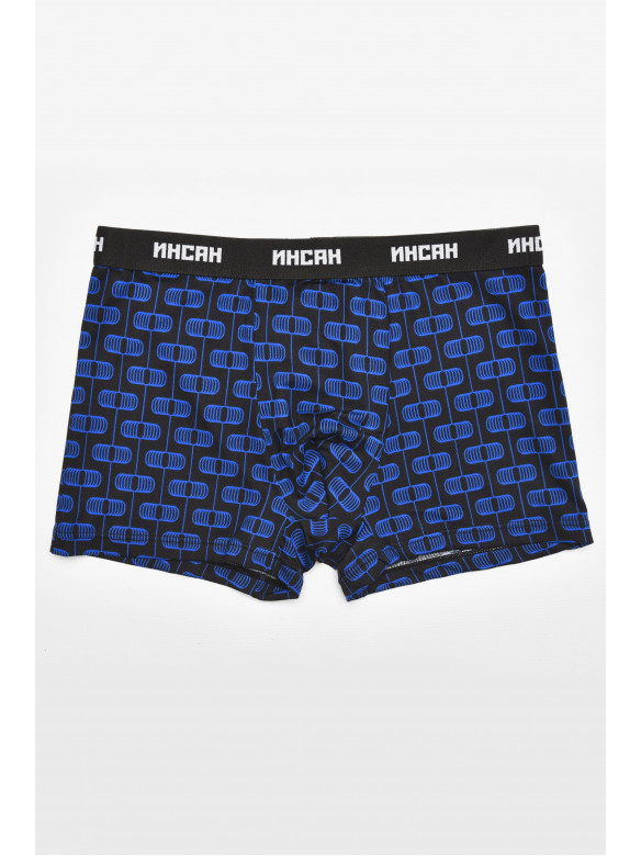 Боксеры мужские черного цвета с принтом INS-18769 211587C