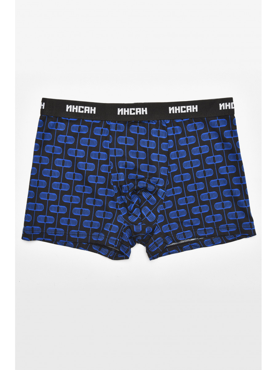 Боксеры мужские черного цвета с принтом INS-18769 211587C