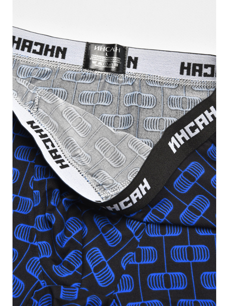 Боксеры мужские черного цвета с принтом INS-18769 211587C