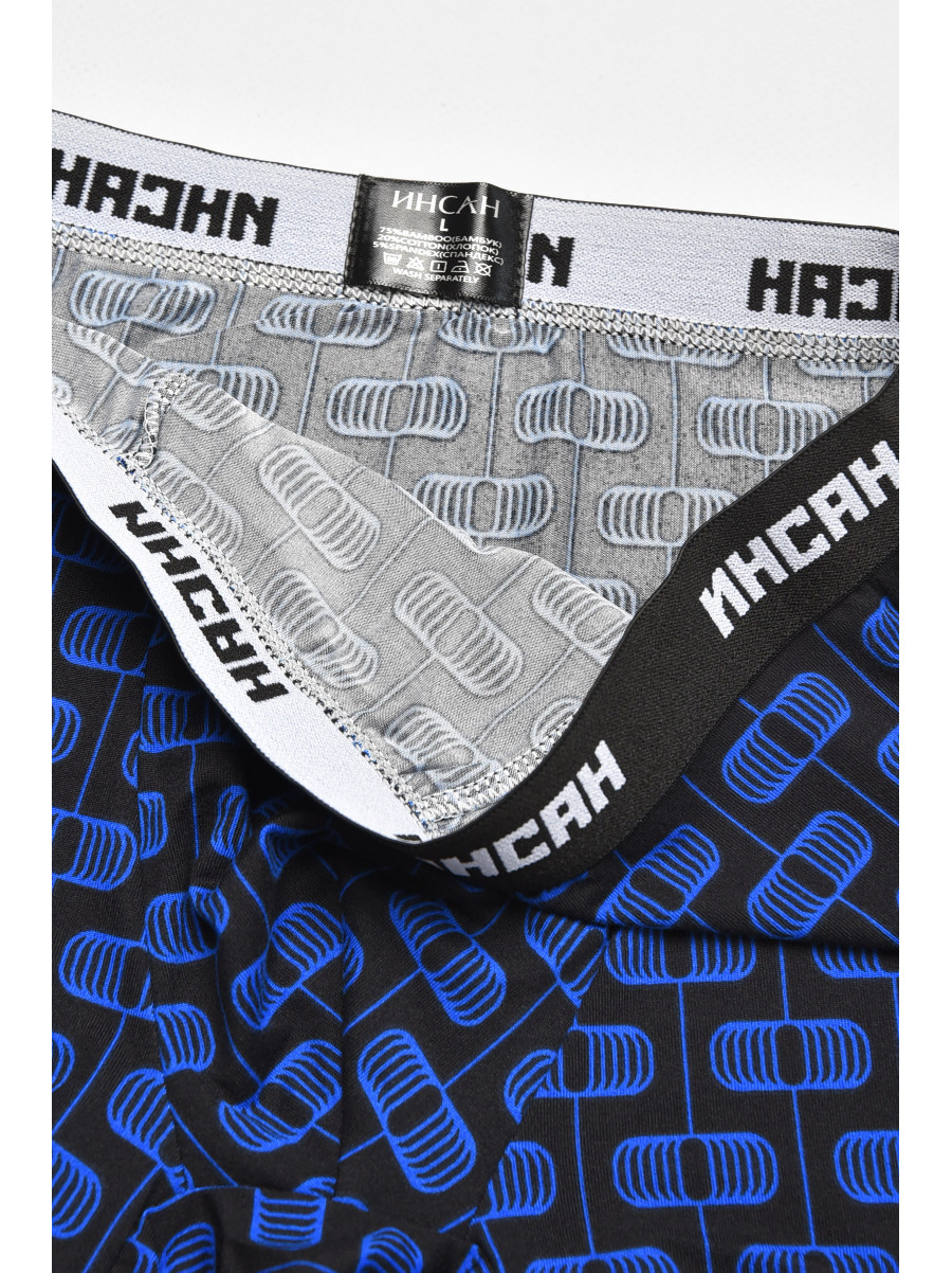Боксеры мужские черного цвета с принтом INS-18769 211587C