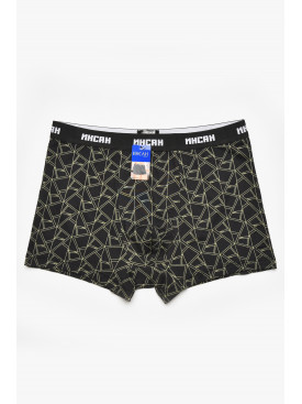 Боксеры мужские черного цвета с принтом INS-18771 211588C