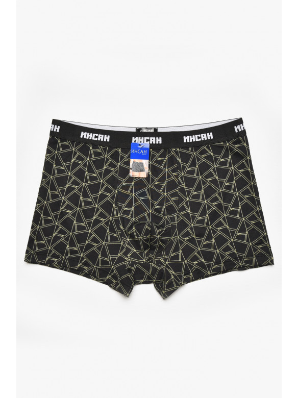 Боксеры мужские черного цвета с принтом INS-18771 211588C