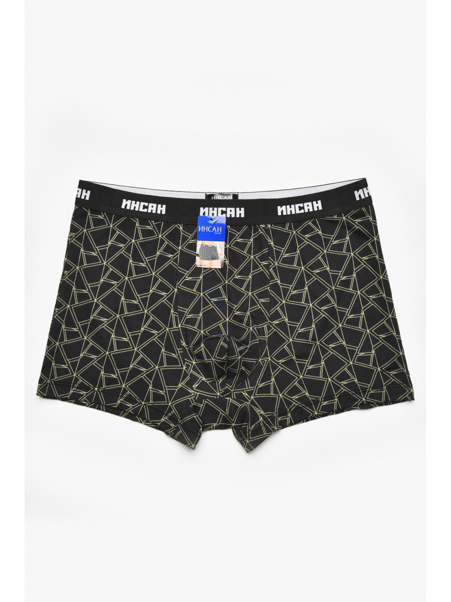 Боксеры мужские черного цвета с принтом INS-18771 211588C