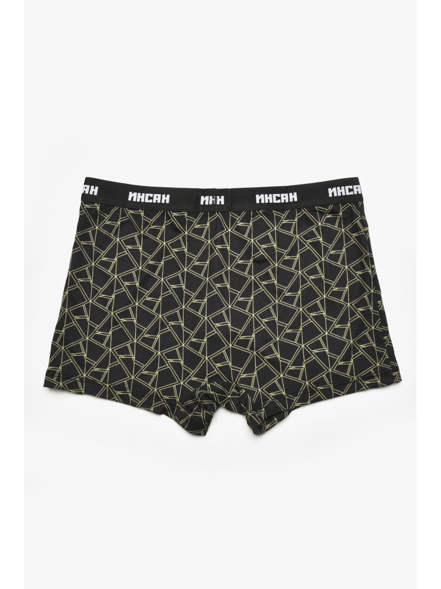 Боксеры мужские черного цвета с принтом INS-18771 211588C