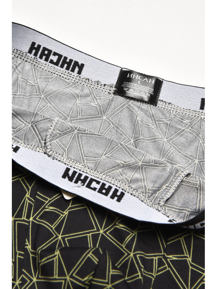 Боксеры мужские черного цвета с принтом INS-18771 211588C