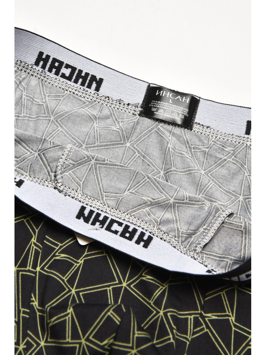 Боксеры мужские черного цвета с принтом INS-18771 211588C