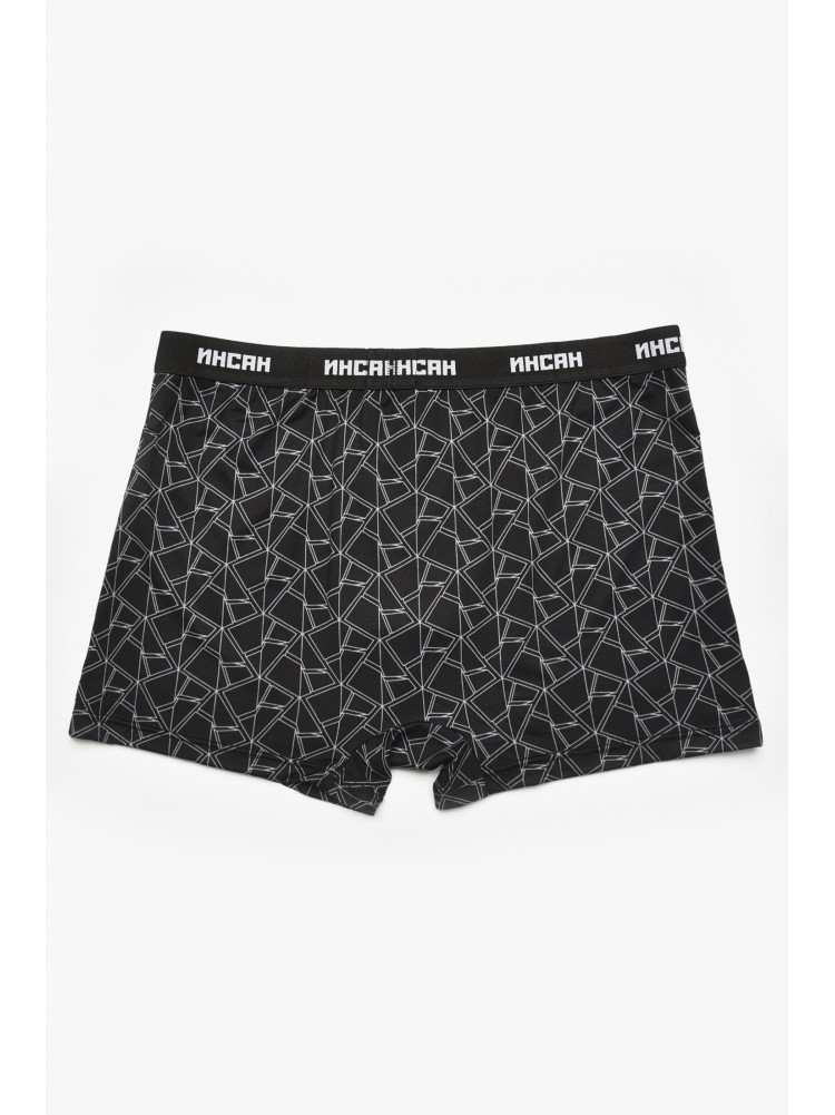 Боксеры мужские черного цвета с принтом INS-18771 211589C