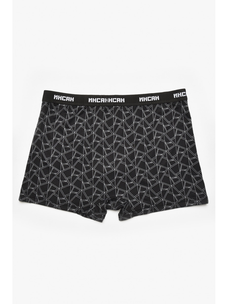 Боксеры мужские черного цвета с принтом INS-18771 211589C