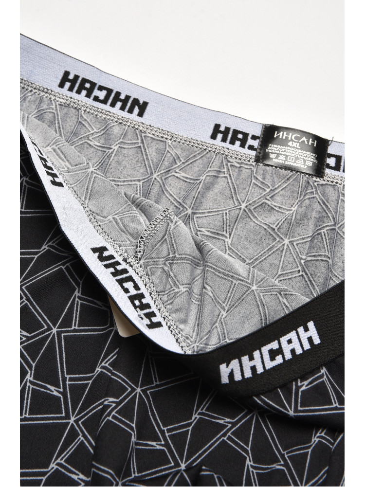 Боксеры мужские черного цвета с принтом INS-18771 211589C