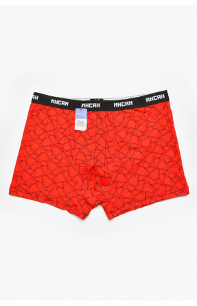 Боксеры мужские красного цвета с принтом INS-18771 211590C