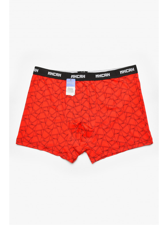 Боксеры мужские красного цвета с принтом INS-18771 211590C