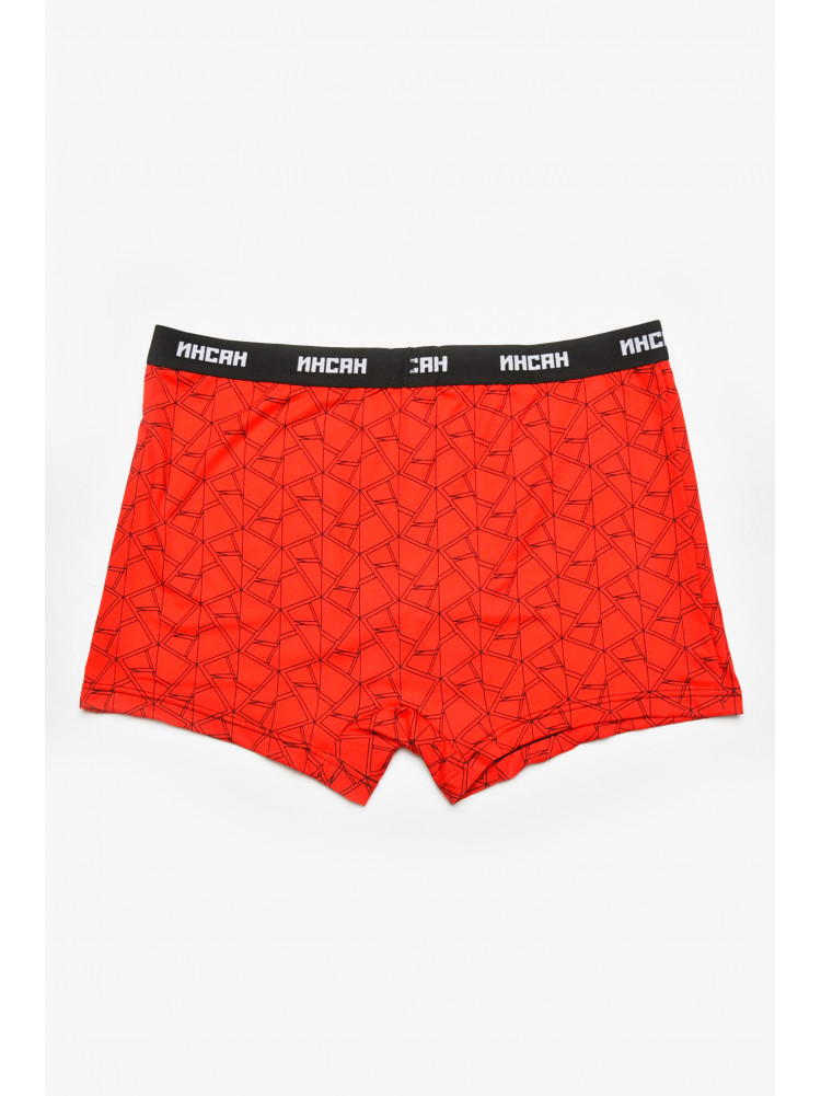 Боксеры мужские красного цвета с принтом INS-18771 211590C