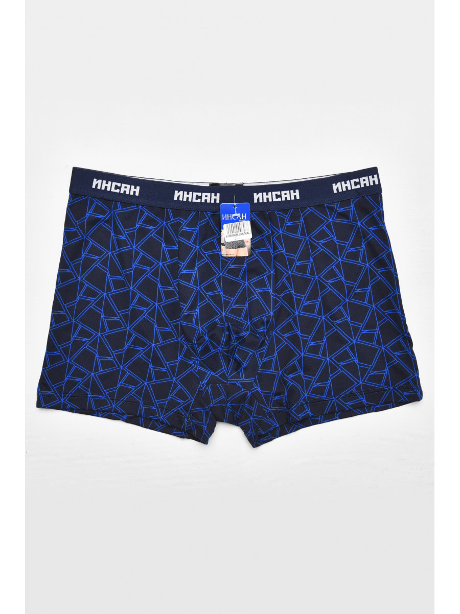 Боксеры мужские тёмно-синего цвета с принтом INS-18771 211591C
