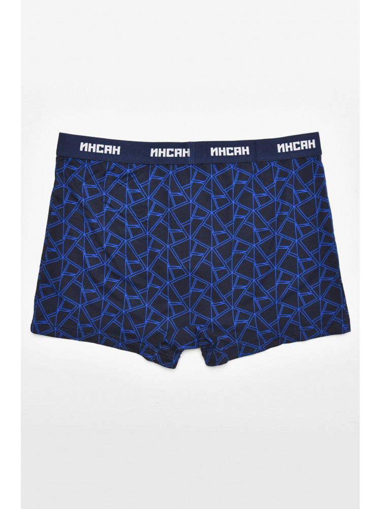 Боксеры мужские тёмно-синего цвета с принтом INS-18771 211591C