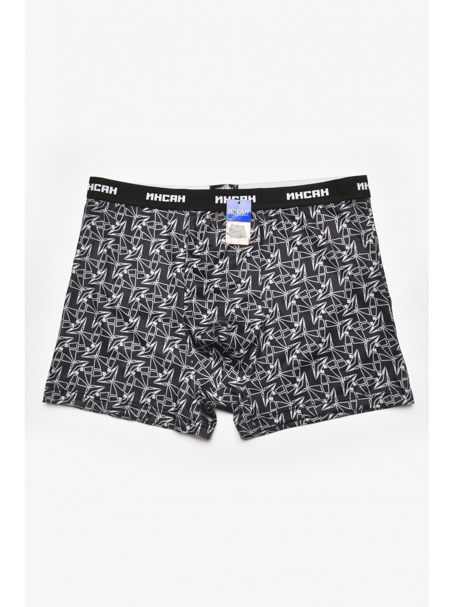 Боксеры мужские черного цвета с принтом INS-18777 211592C