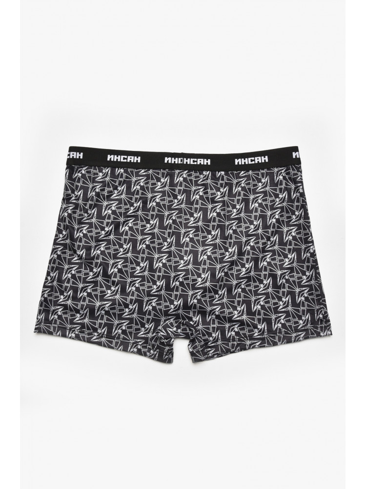Боксеры мужские черного цвета с принтом INS-18777 211592C