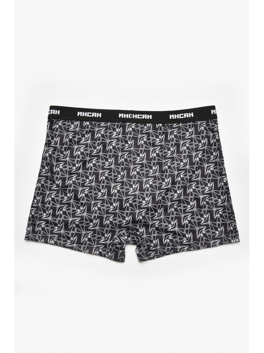Боксеры мужские черного цвета с принтом INS-18777 211592C