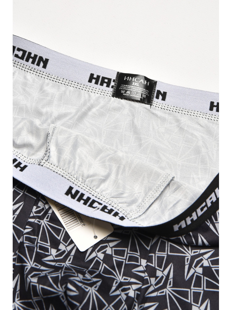 Боксеры мужские черного цвета с принтом INS-18777 211592C