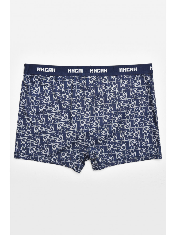 Боксеры мужские тёмно-синего цвета с принтом INS-18777 211594C