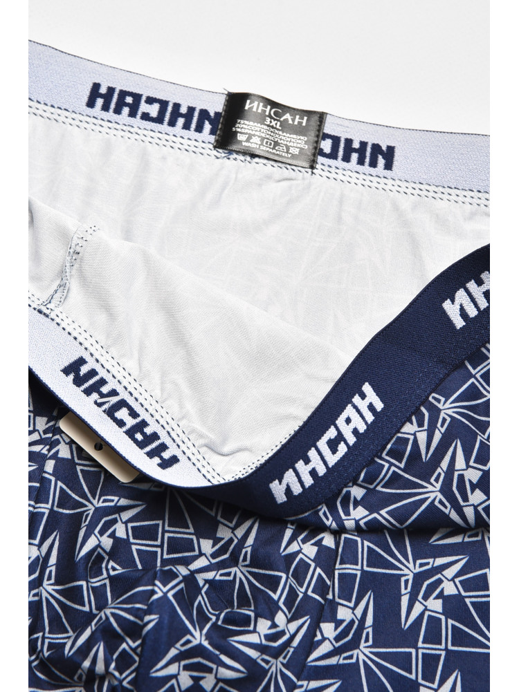 Боксеры мужские тёмно-синего цвета с принтом INS-18777 211594C