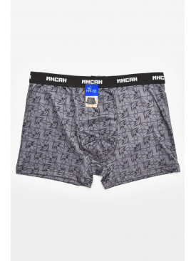 Боксеры мужские тёмно-серого цвета с принтом INS-18777 211595C