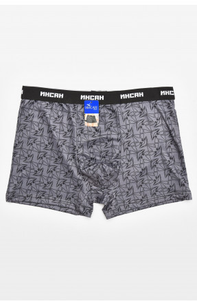 Боксеры мужские тёмно-серого цвета с принтом INS-18777 211595C
