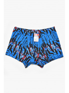 Боксеры мужские синего цвета с принтом 211596C Боксеры мужские синего цвета с принтом 211596C
