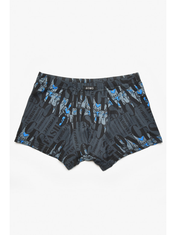 Боксеры мужские черного цвета с принтом 211598C