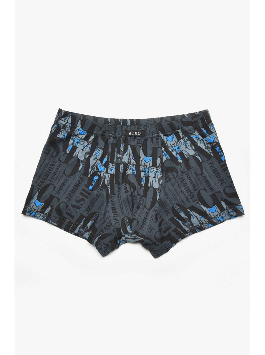 Боксеры мужские черного цвета с принтом 211598C