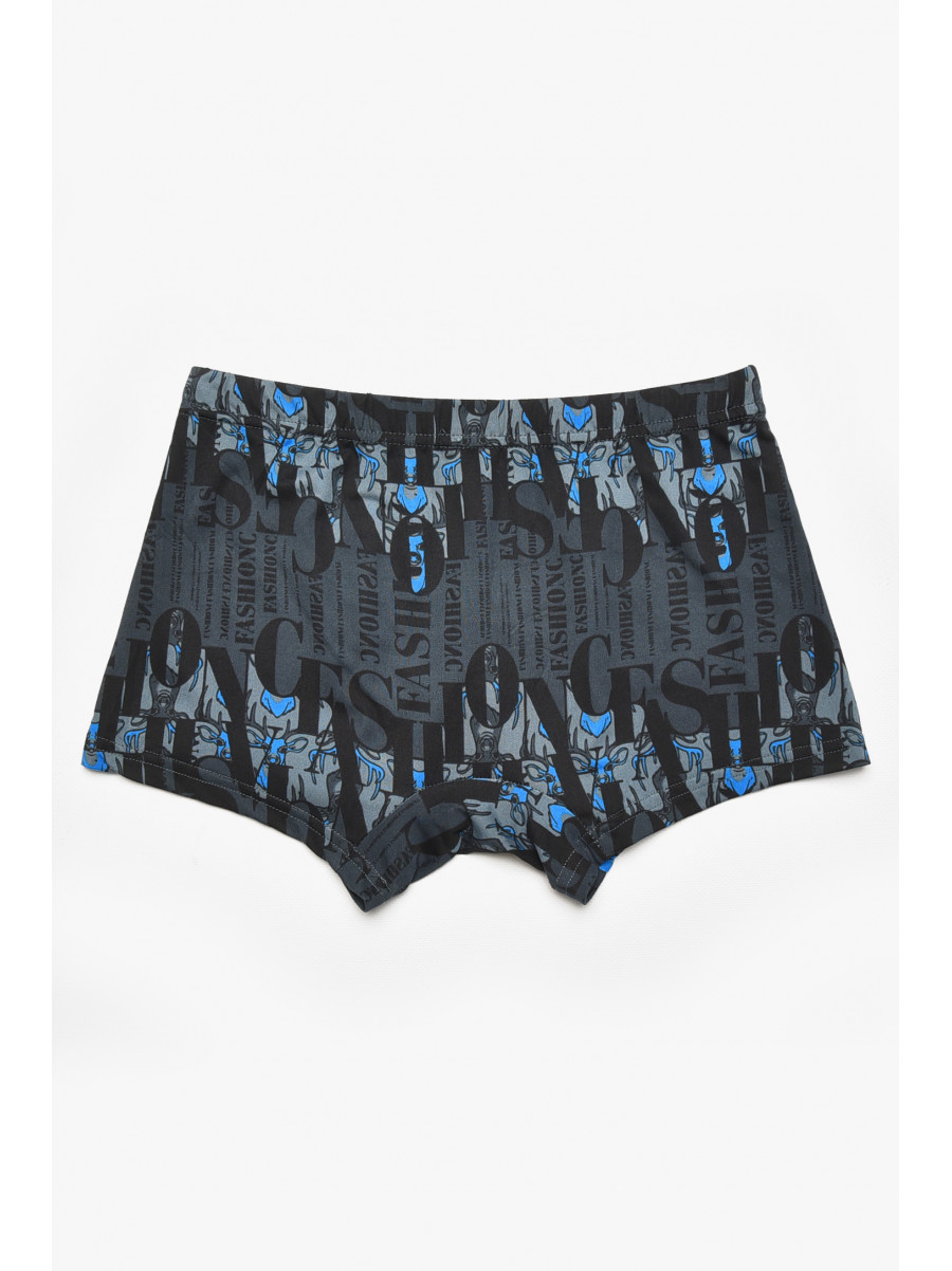 Боксеры мужские черного цвета с принтом 211598C