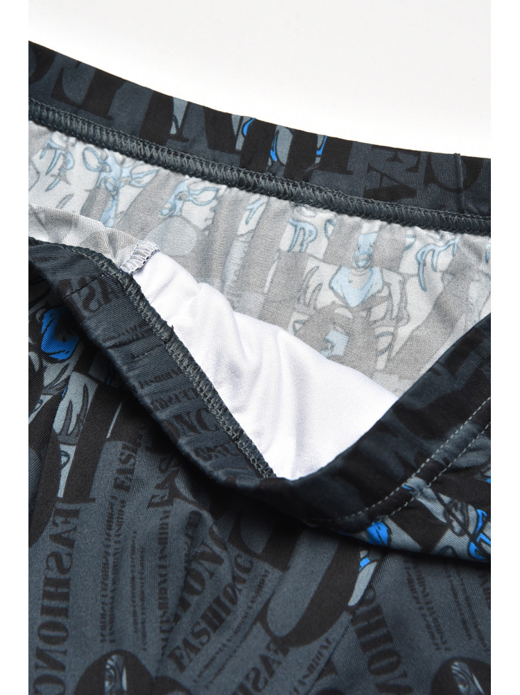 Боксеры мужские черного цвета с принтом 211598C