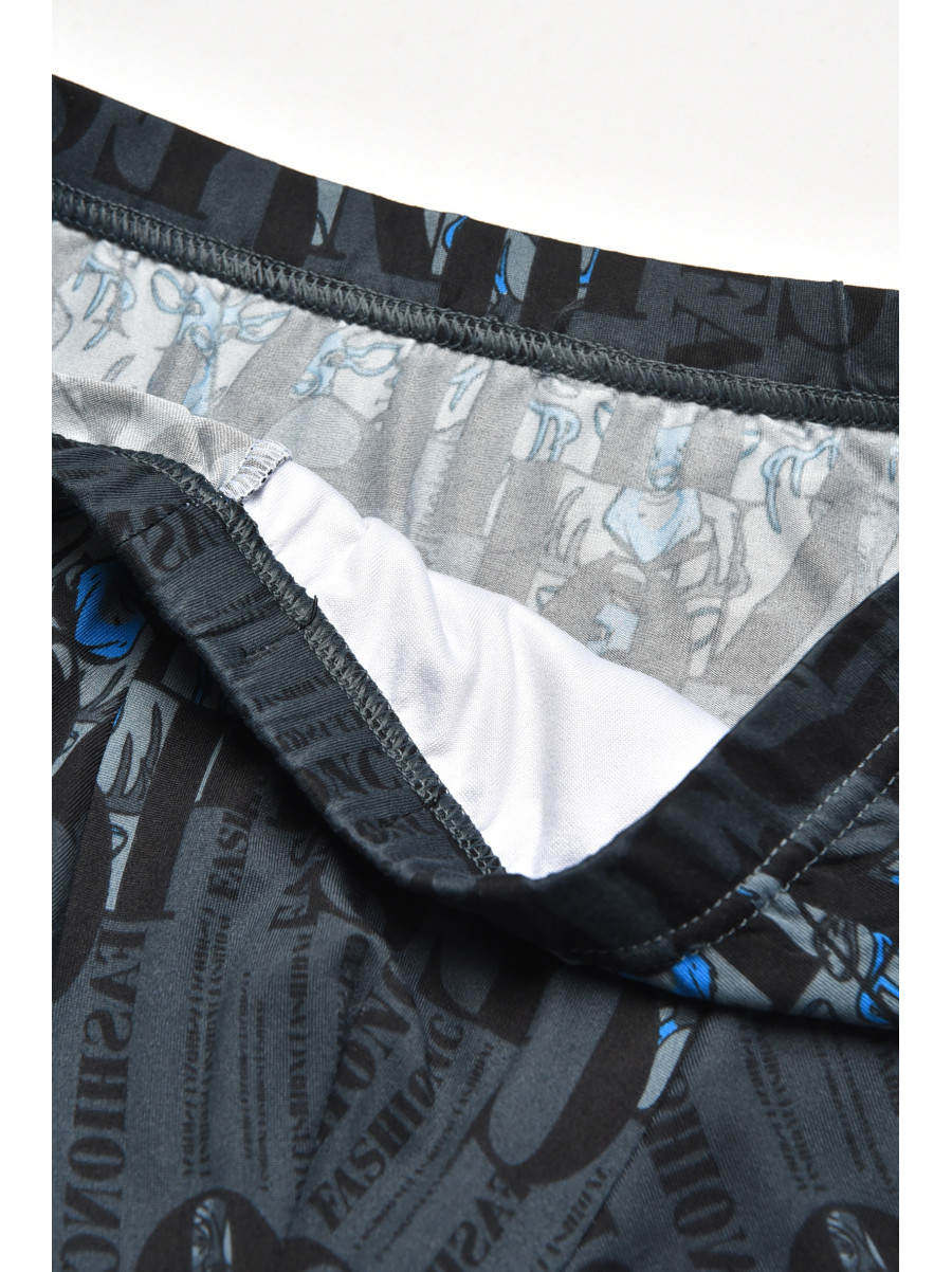 Боксеры мужские черного цвета с принтом 211598C