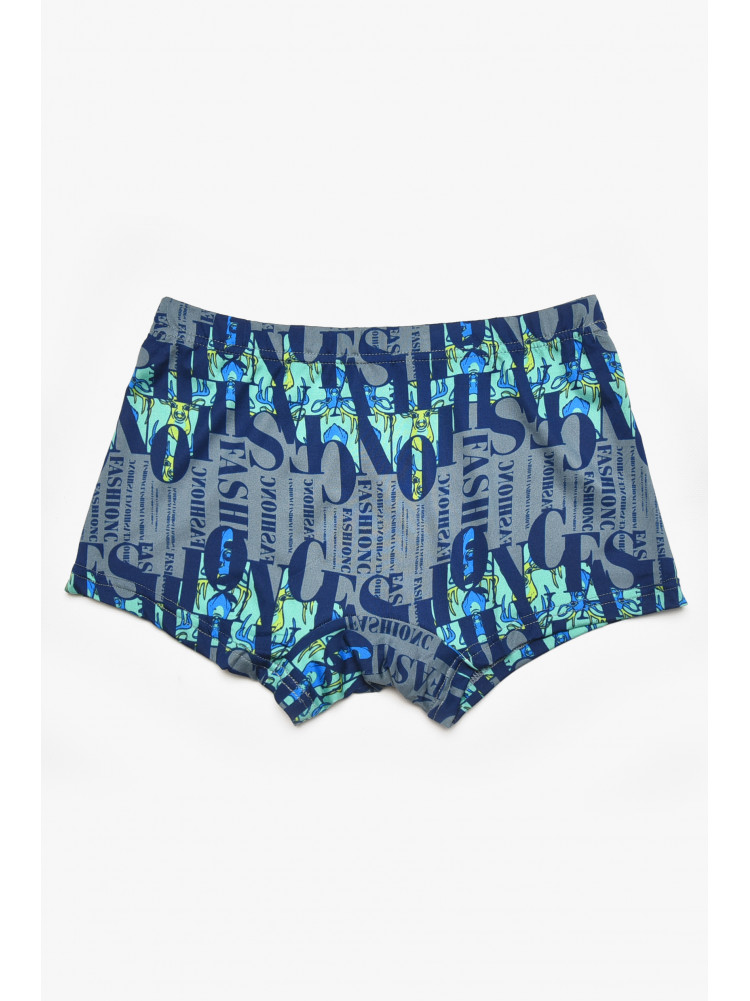 Боксеры мужские серого цвета с принтом 211599C