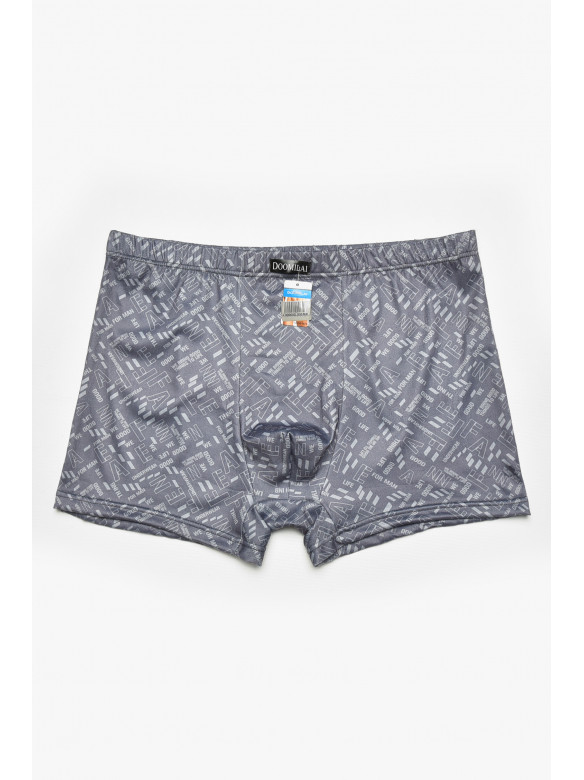 Боксеры мужские серого цвета с принтом DO1878 211602C