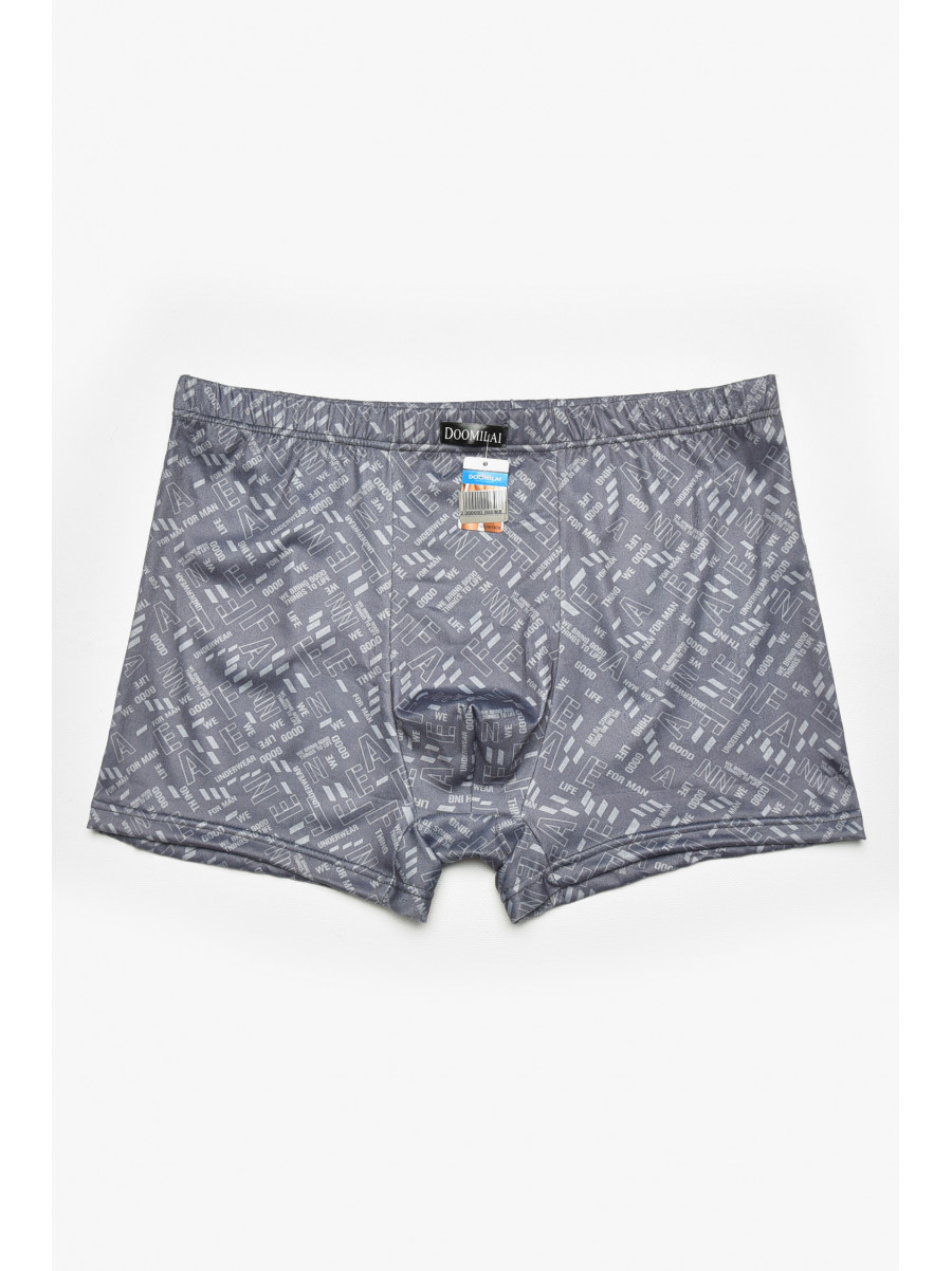 Боксеры мужские серого цвета с принтом DO1878 211602C