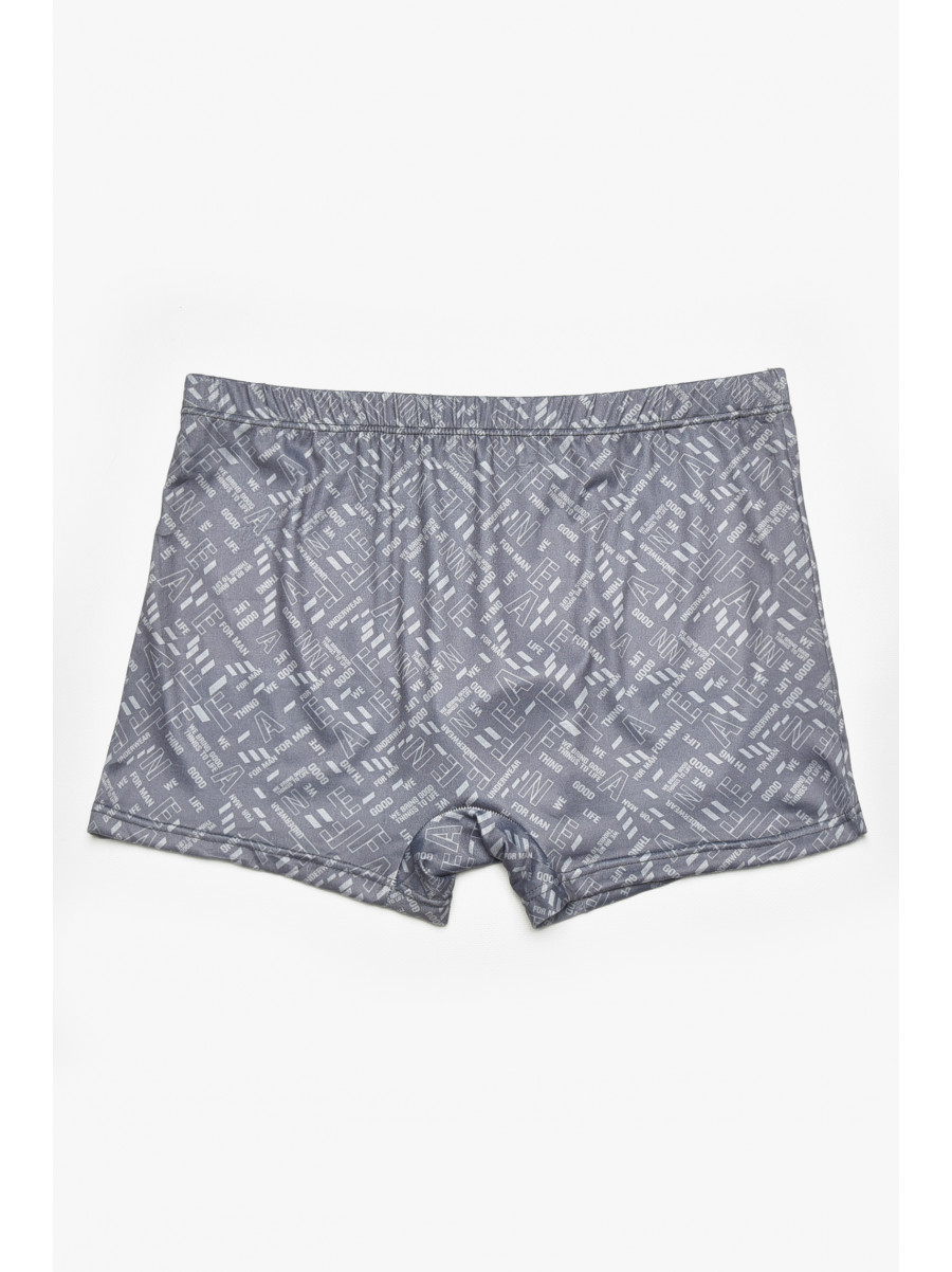 Боксеры мужские серого цвета с принтом DO1878 211602C