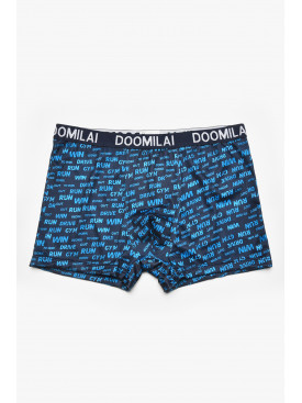 Боксеры мужские тёмно-синего цвета с принтом DO1875 211604C