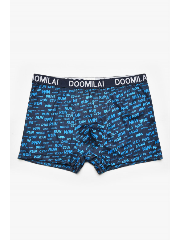 Боксеры мужские тёмно-синего цвета с принтом DO1875 211604C