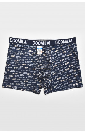 Боксеры мужские тёмно-синего цвета с принтом DO1875 211605C