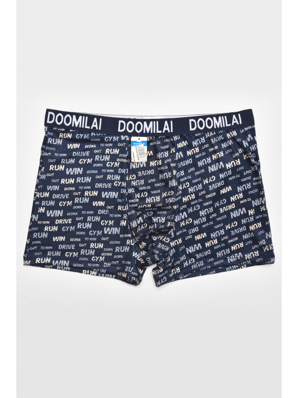 Боксеры мужские тёмно-синего цвета с принтом DO1875 211605C