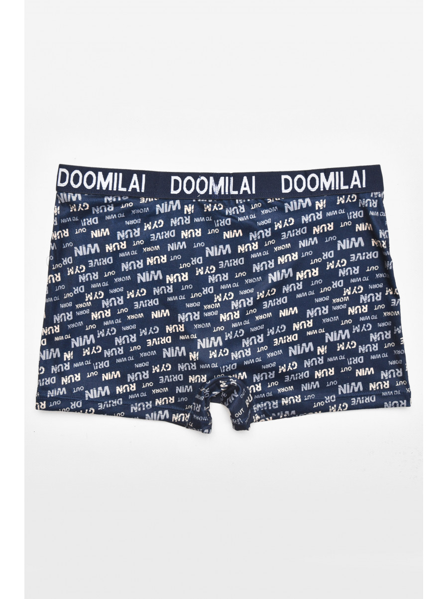 Боксеры мужские тёмно-синего цвета с принтом DO1875 211605C